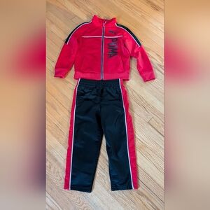 Red and Black Puma Tracksuit for Kids